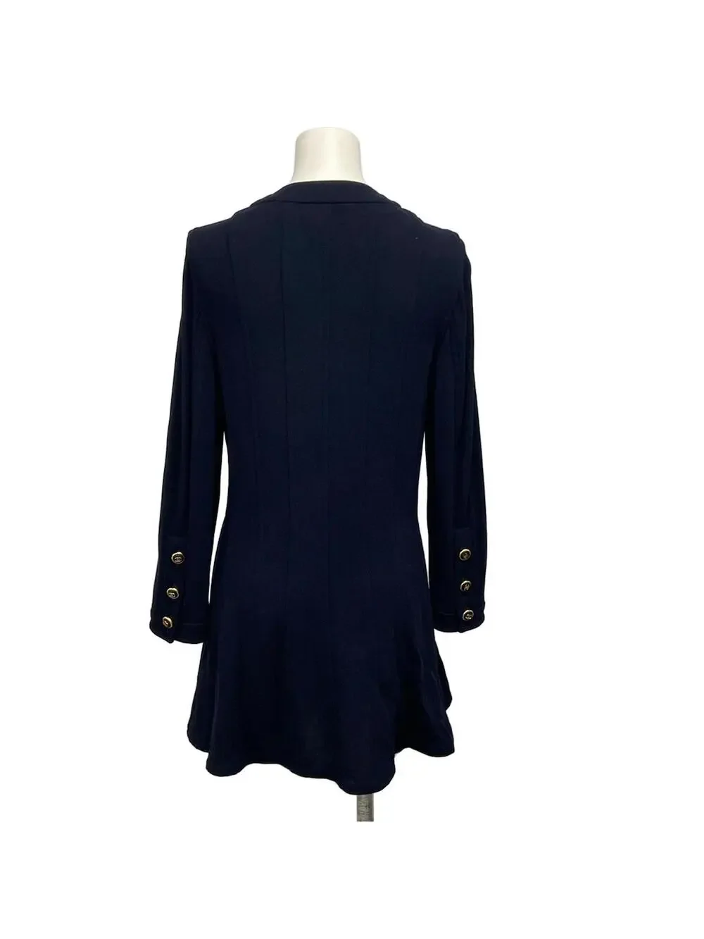 Chanel Navy Outer Fabric] Wool Women's #339226C12B